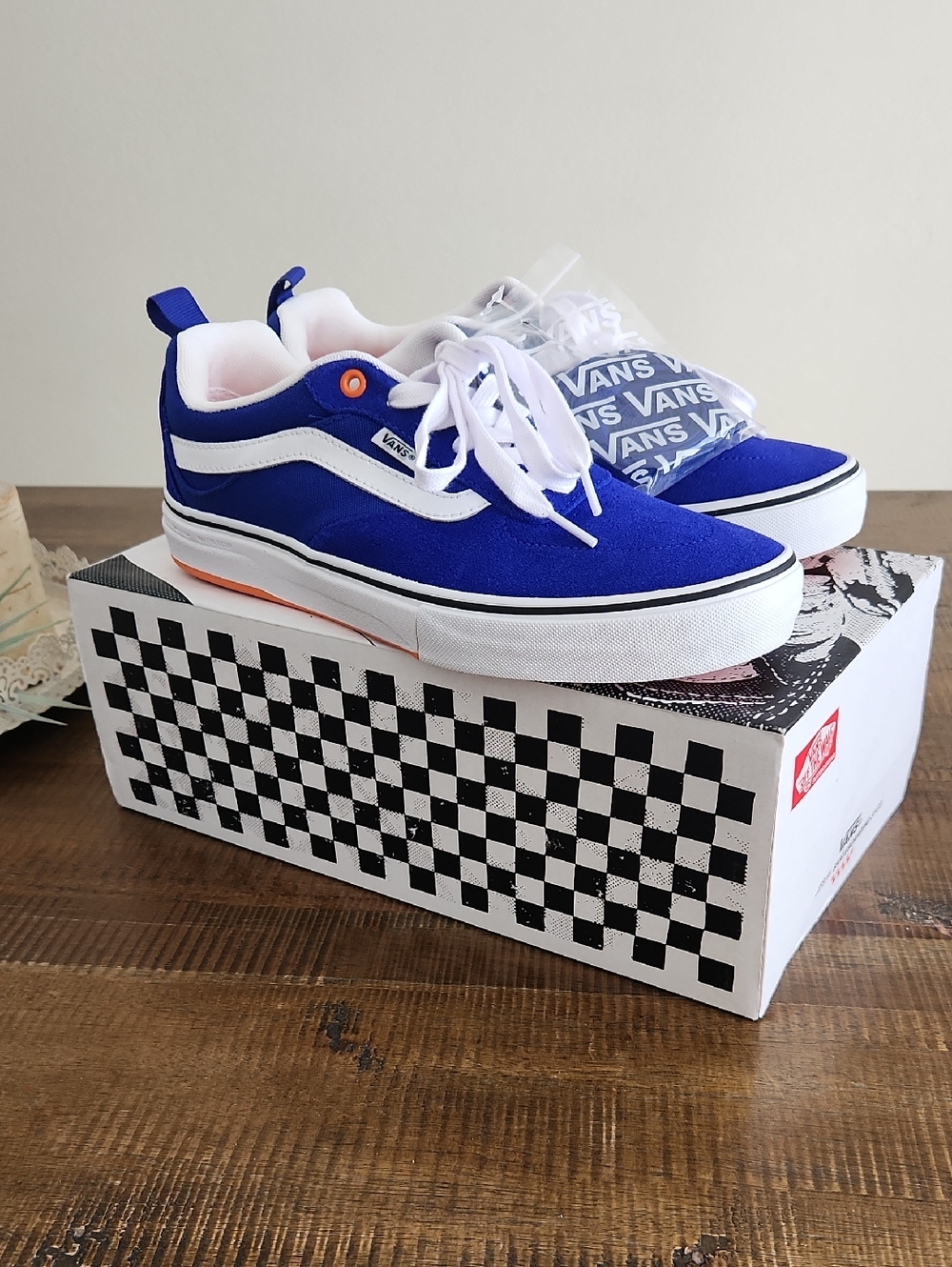 Vans Kyle Walker Royal Blue Suede Low-Top Sneakers  NWT Mens Size 9.5